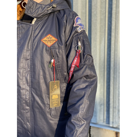 Bunda AIRBORNE HOOD PARKA Alpha Industries REPL.BLUE