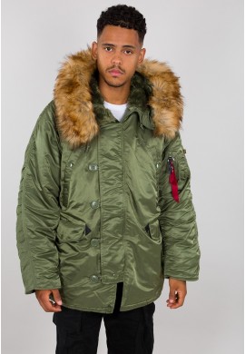 Bunda N3B Alpha Industries Sage green