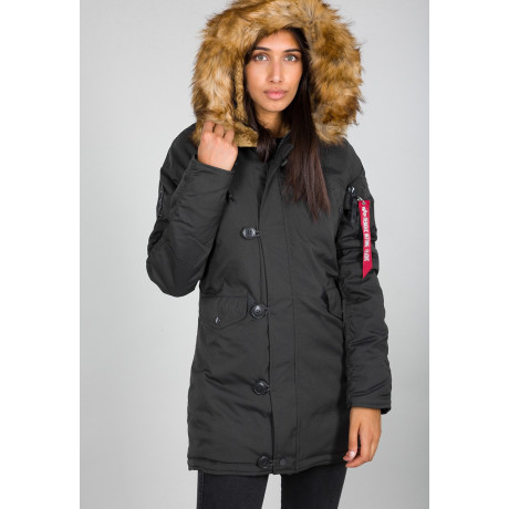 Dámská bunda EXPLORER Wmn. Alpha Industries  BURGUNDY