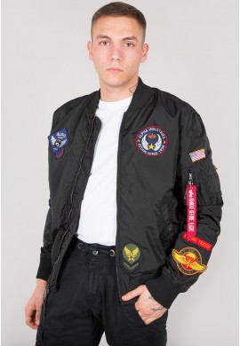 Bunda MA-1 TT PATCH II Alpha Industries BLACK