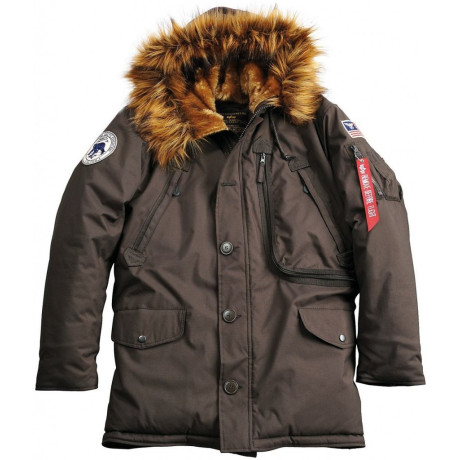 Bunda POLAR JACKET Alpha Industries VINTAGE BROWN