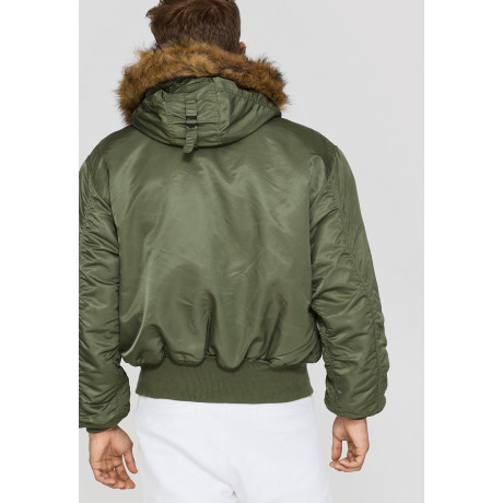 Bunda 45P HOODED Alpha Industries SAGE GREEN