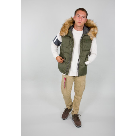 Vesta HOODED FIELD VEST FD Alpha Indst. DARK GREEN