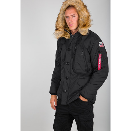Bunda POLAR JACKET Alpha Industries BLACK