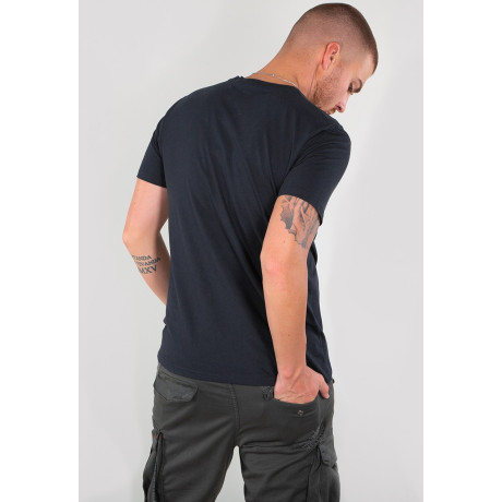 Tričko BASIC T SMALL LOGO Alpha Indst. BLACK