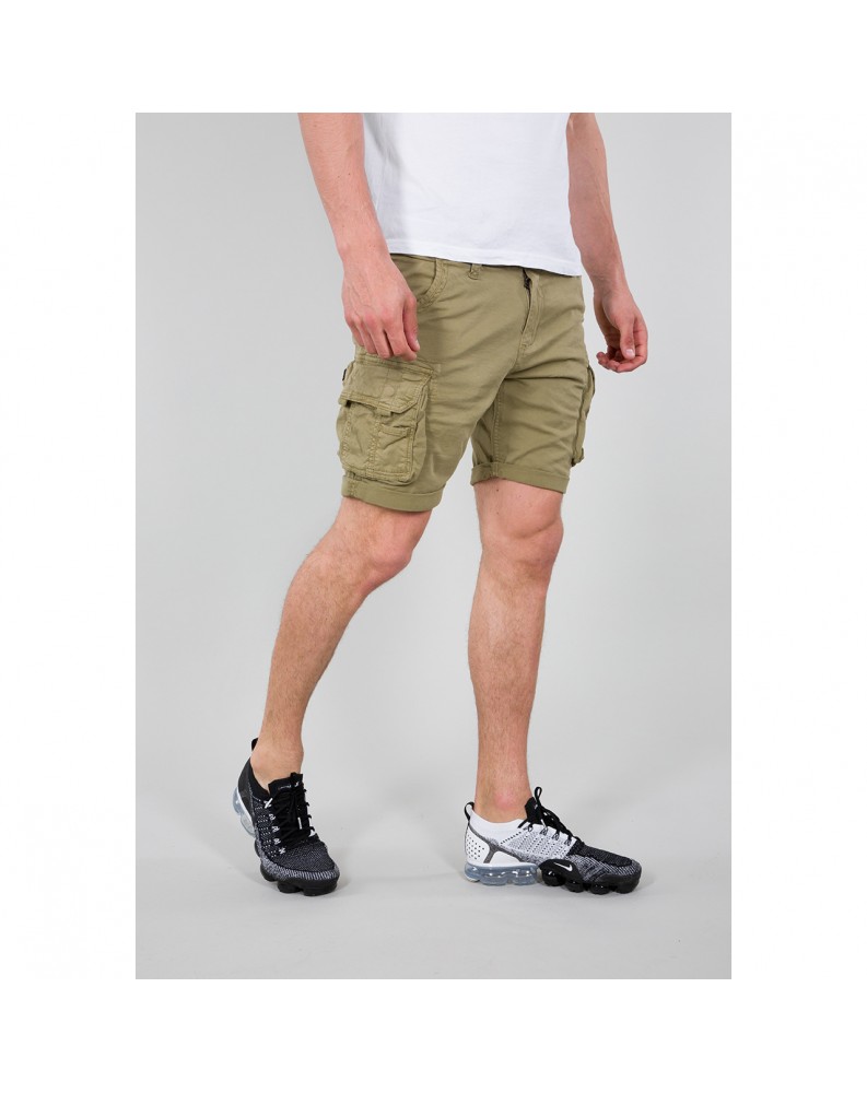 Kraťasy CREW Short Alpha Industries Light olive Kraťasy CREW Short Alpha Industries Light olive