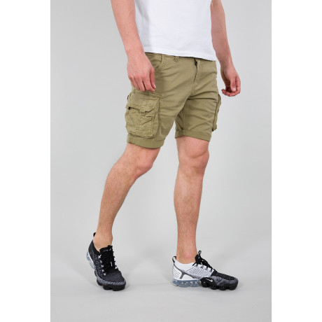 Kraťasy CREW Short Alpha Industries Light olive