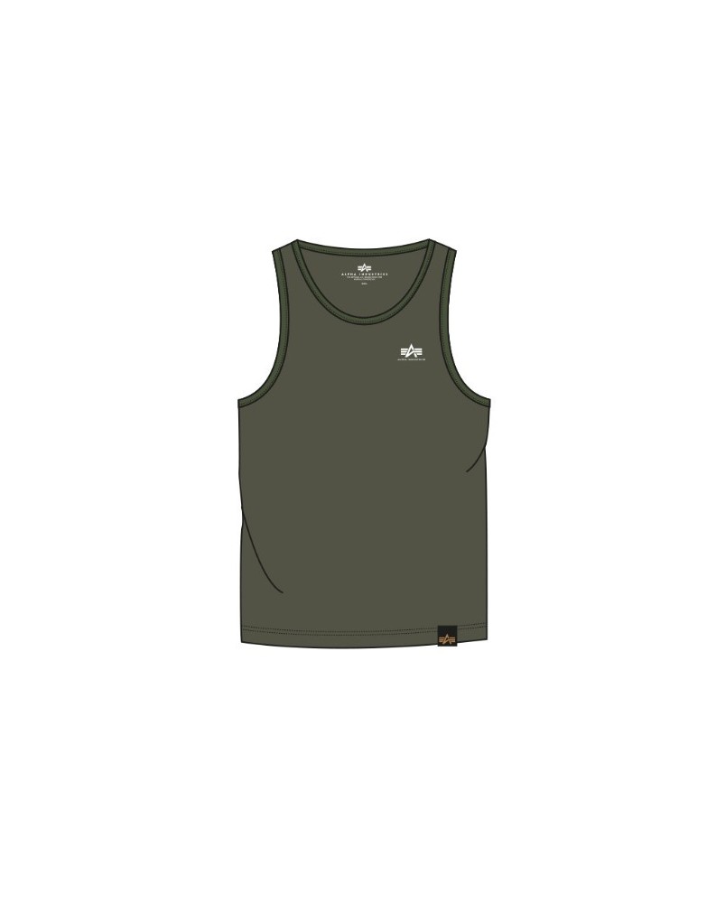 Tílko SMALL LOGO Tank Alpha Industries DARK OLIVE Tílko SMALL LOGO Tank Alpha Industries DARK OLIVE