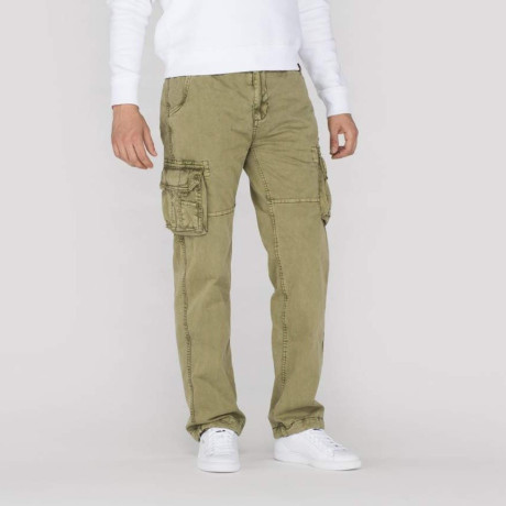 Kalhoty JET PANT Alpha Industries, Dark olive