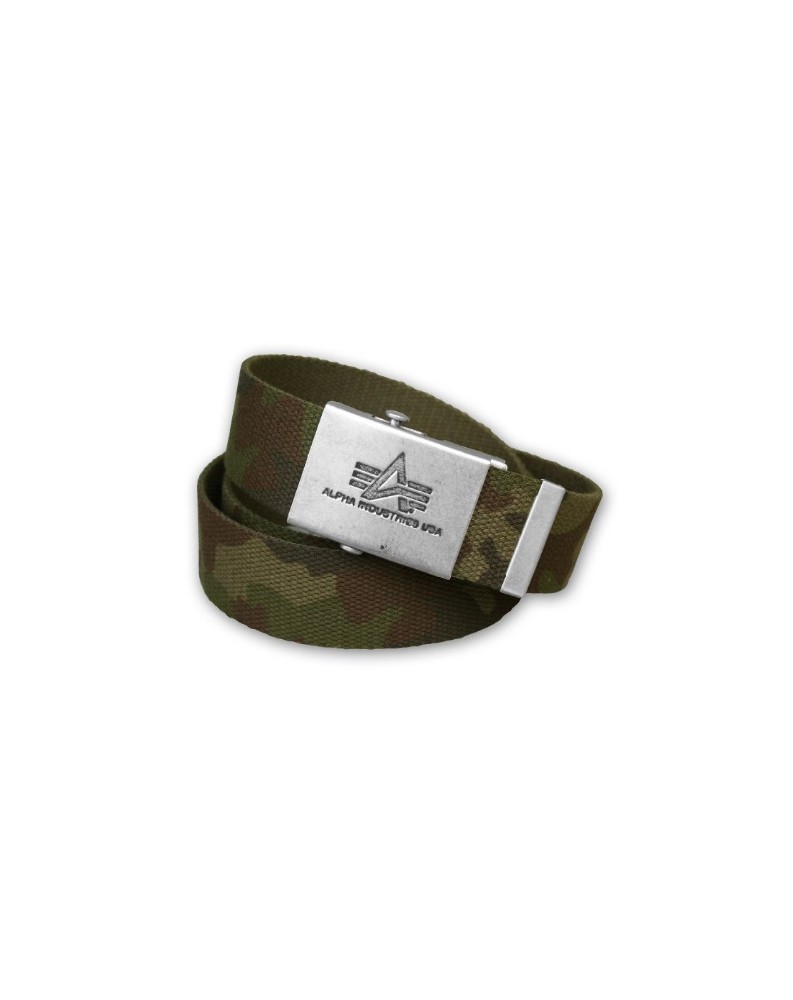Opasek HEAVY DUTY BELT 4 CM Alpha Industries WOODLAND Opasek HEAVY DUTY BELT 4 CM Alpha Industries WOODLAND