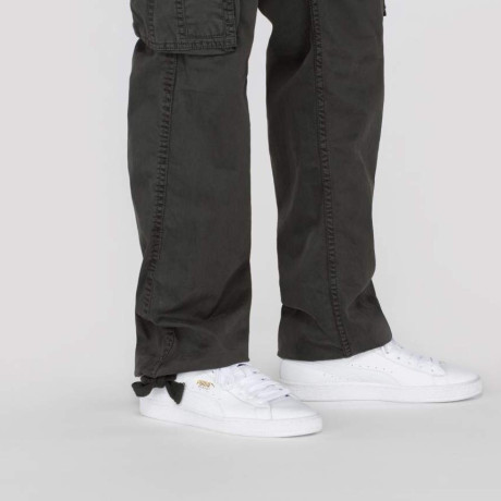 Kalhoty JET PANT Alpha Industries, GREYBLACK / ŠEDOČERNÉ