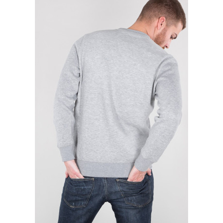 Mikina BASIC SWEATER Alpha Industries GREY HEATHER