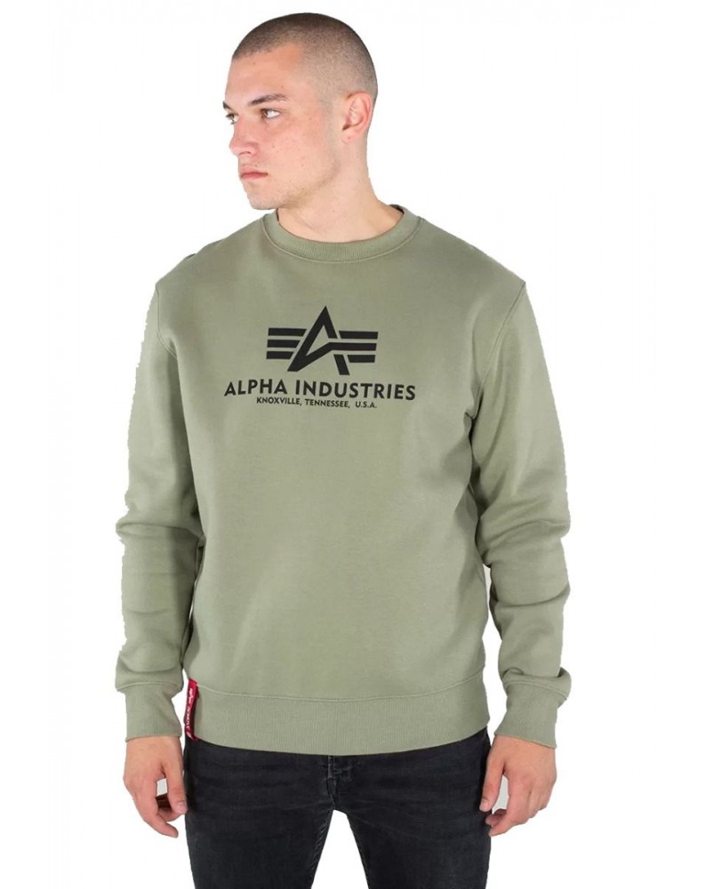 Mikina BASIC SWEATER Alpha Industries OLIVE