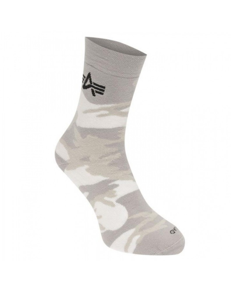 Ponožky Camo, Alpha Industries White camo