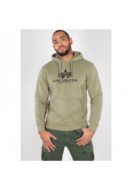 Mikina BASIC HOODY Alpha Industries, OLIVE