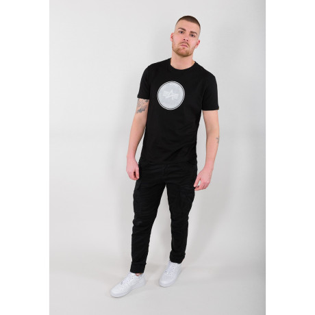 Tričko HOLOGRAM T Alpha Industries BLACK / ČERNÉ