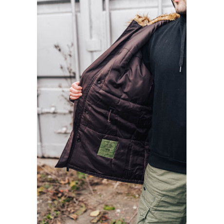 Bunda POLAR JACKET Alpha Industries VINTAGE BROWN