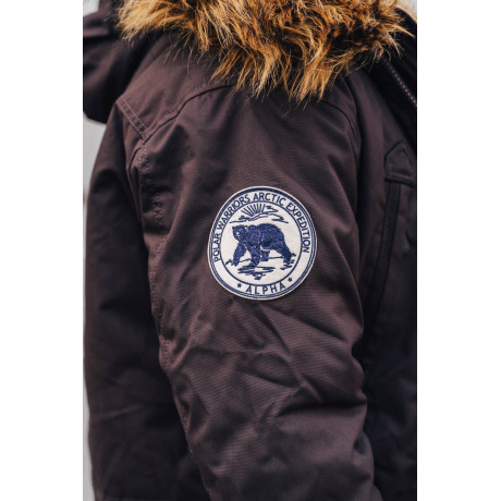 Bunda POLAR JACKET Alpha Industries VINTAGE BROWN