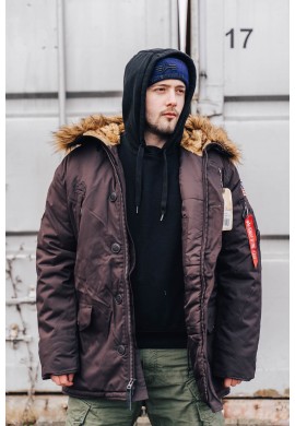 Bunda POLAR JACKET Alpha Industries VINTAGE BROWN