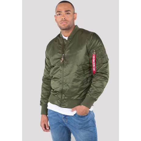 Bunda MA-1 VF 59 LONG Alpha Industries DARK GREEN