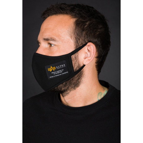 Rouška CREW FACEMASK Alpha Industries BLACK