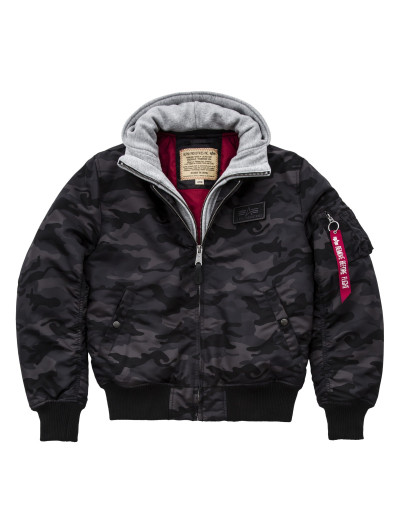 MA-1 Jacket by D-TEC Alpha Industries in Black Camo